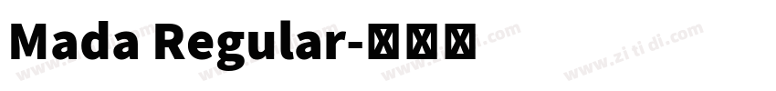 Mada Regular字体转换